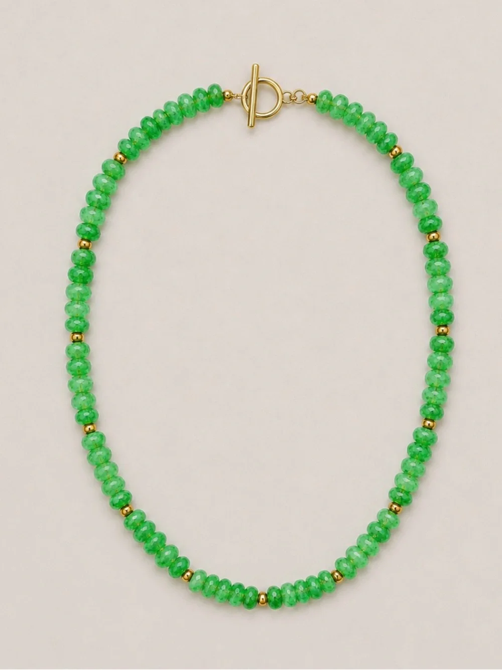 New! Colorful Green Beaded Dopamine Necklace NWOT 5013